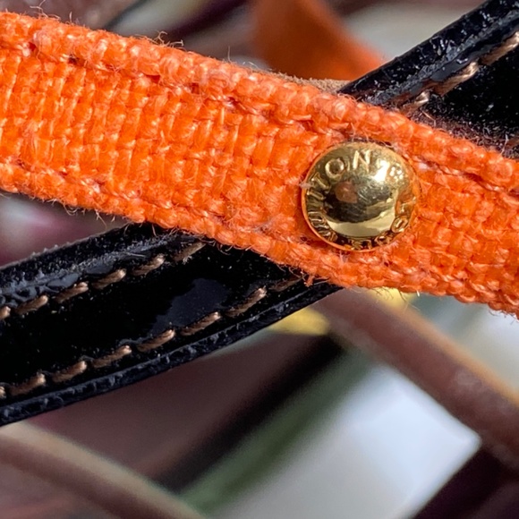 Louis Vuitton slingback heels multi-color leather straps size 38 Italy mules - Picture 4 of 11